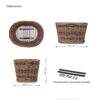 CESTO BRN VINTAGE OVALE NAT. ECO-RATTAN - immagine 2