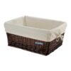 CASSETTINA SMALL VIMINI MARRONE C/FODERA