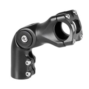 ATTACCO MANUBRIO REGOLABILE IN ALLUMINIO NERO ESTENSIONE 85 mm DIAMETRO MANUBRIO 31,8 mm