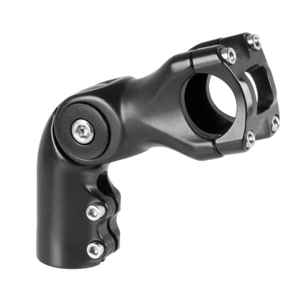 ATTACCO MANUBRIO REGOLABILE IN ALLUMINIO NERO ESTENSIONE 85 mm DIAMETRO MANUBRIO 31,8 mm