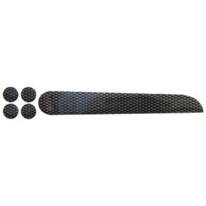 BATTICATENA BRN IN PVC EFFETTO CARBONIO