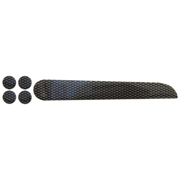 BATTICATENA BRN IN PVC EFFETTO CARBONIO