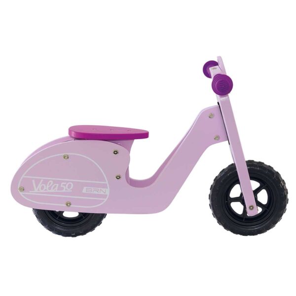 BICICLETTA BRN IN LEGNO VOLA 50 ROSA