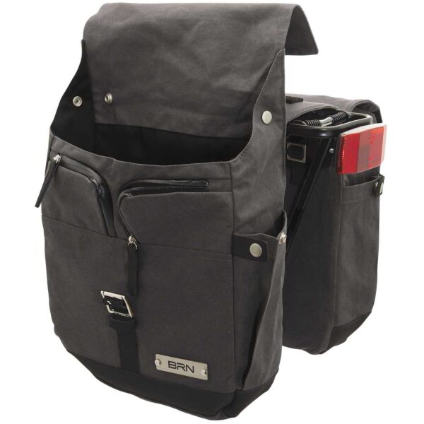 BORSE BRN RIDER A BISACCIA IN CANVAS MIELE - immagine 2