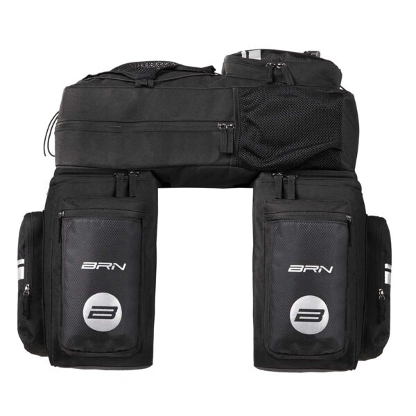BORSA BRN BIKE TRAVEL CICLOTURISMO 50 L NERA - immagine 4