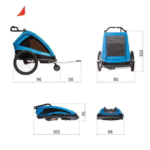CARRELLINO BRN BABY WAY PER BAMBINI DA 2 POSTI - immagine 7