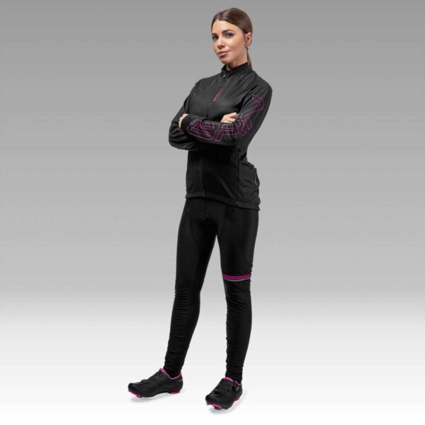 CALZAMAGLIA BRN DONNA FELPATA NERA/FUCSIA FLUO TG. M - immagine 3