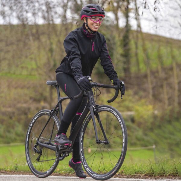 CALZAMAGLIA BRN DONNA FELPATA NERA/FUCSIA FLUO TG. M - immagine 4