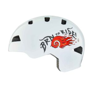 CASCO BRN FIAMMA BIANCO TG. XXS