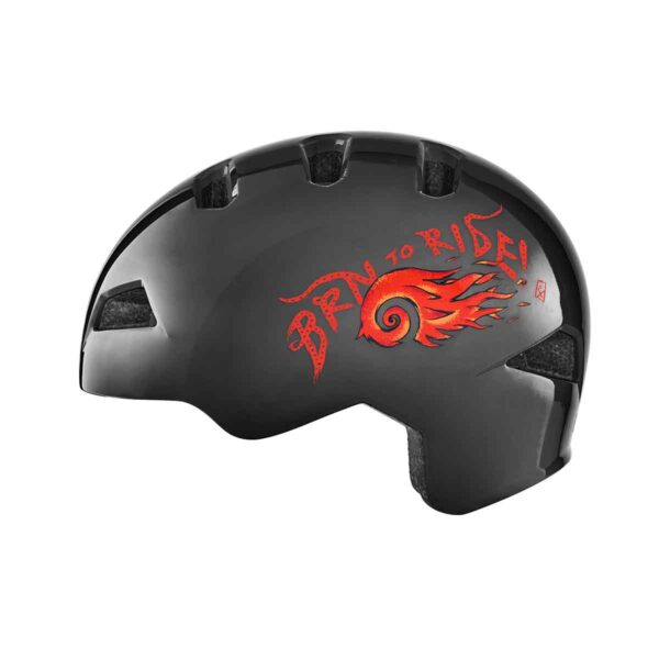 CASCO BRN FIAMMA NERO TG. XXS