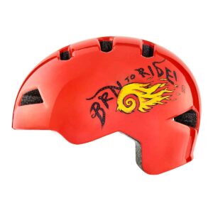CASCO BRN FIAMMA ROSSO TG. XXS