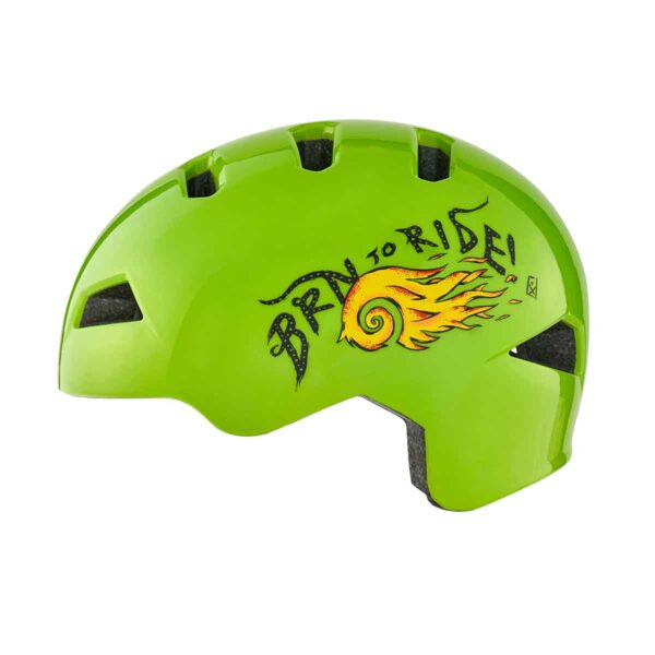 CASCO BRN FIAMMA VERDE TG. XS