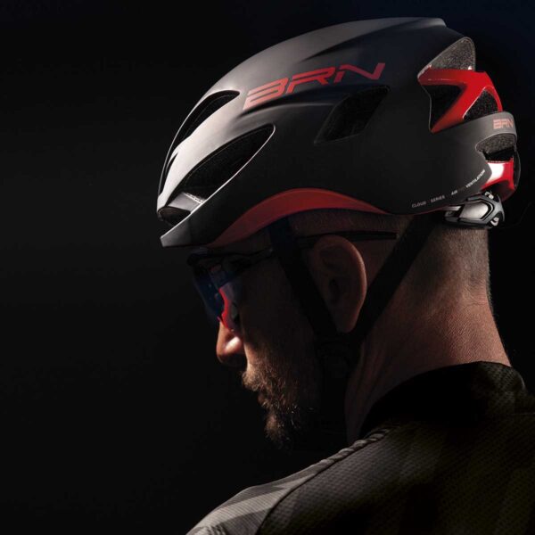 CASCO BRN CLOUD II NERO/ROSSO TG. L - immagine 6