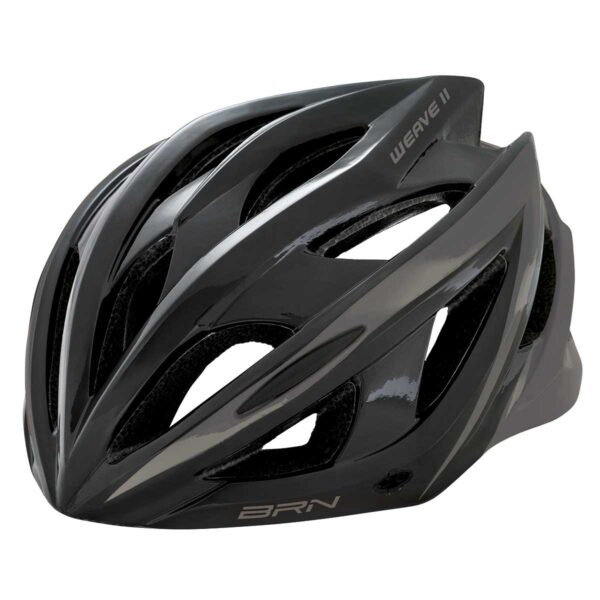 CASCO BRN WEAVE II NERO/GRIGIO CON LUCE TG. M