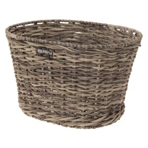 CESTO BRN VINTAGE OVALE GRIGIO ECO-RATTAN