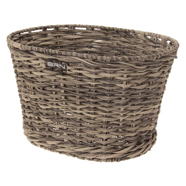 CESTO BRN VINTAGE OVALE GRIGIO ECO-RATTAN
