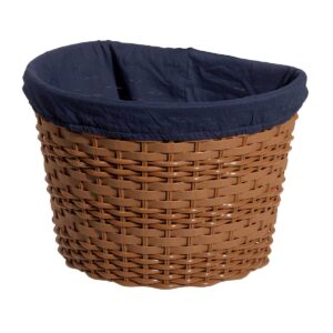 CESTO BRN IN PLASTICA MARRONE CON FODERA