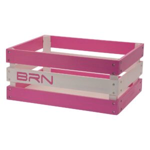 CESTO BRN VERSILIA IN LEGNO ROSA/BIANCO