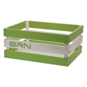 CESTO BRN VERSILIA IN LEGNO VERDE/BIANCO