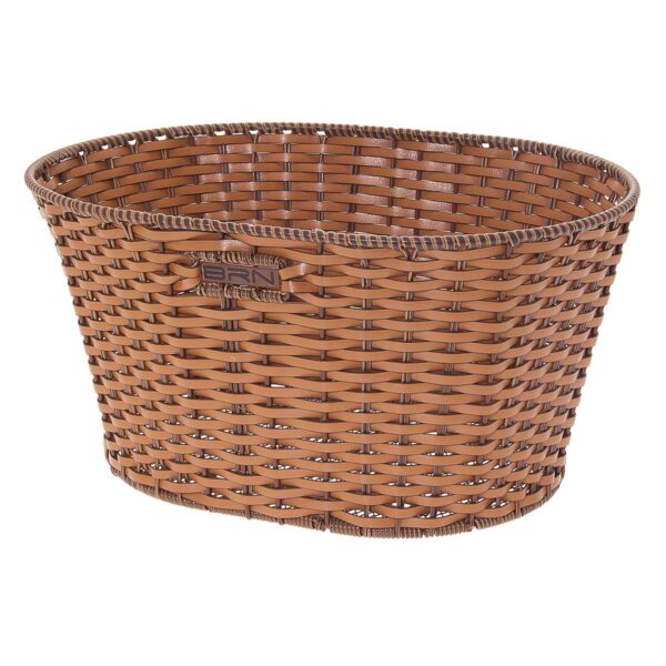 CESTO BRN VINTAGE ECOPELLE OVALE MIELE