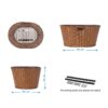 CESTO BRN VINTAGE ECOPELLE OVALE MIELE - immagine 2