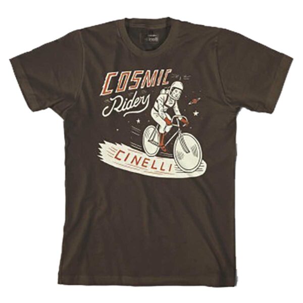 T-SHIRT S.MORA COSMIC RIDER MARRONE TG. XL