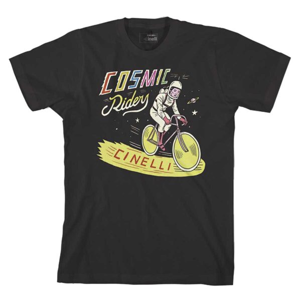 T-SHIRT S.MORA COSMIC RIDER NERA TG. S