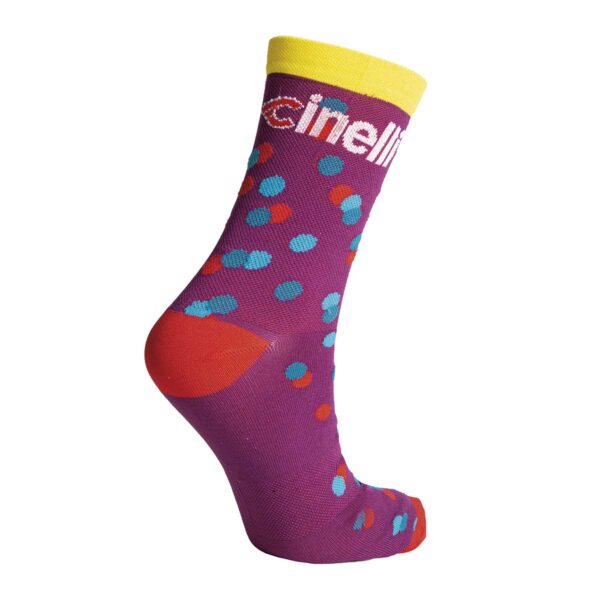 CALZINI CINELLI CALEIDO DOTS PURP TG. 39/42 - immagine 2
