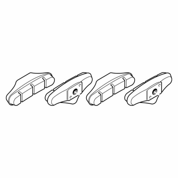 PATTINI CAMPAGNOLO NERI VELOCE E MIRAGE (4 PZ.)