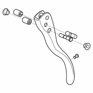LEVA SINISTRA CAMPAGNOLO POTENZA BLACK 11 V.