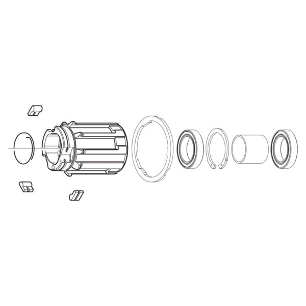 CORPO RUOTA LIBERA PER SHIMANO 9/11 V. IN ALLUMINIO
