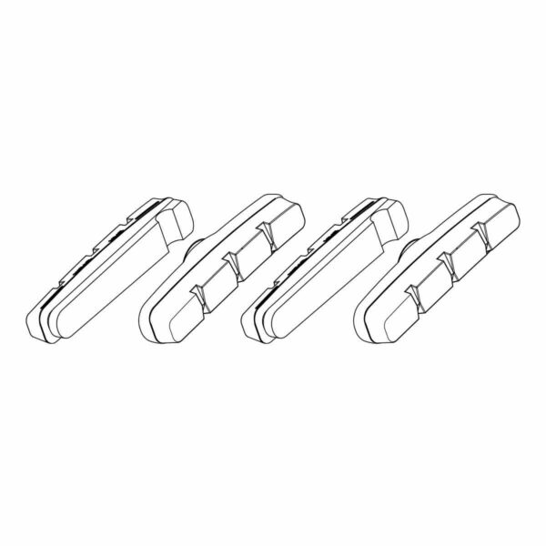 PATTINI CAMPAGNOLO NERI HG PER CERCHI IN ALLUMINIO (4 PZ.)