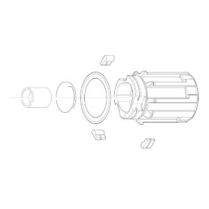 CORPO RUOTA LIBERA PER SHIMANO CON PERNO 9 mm