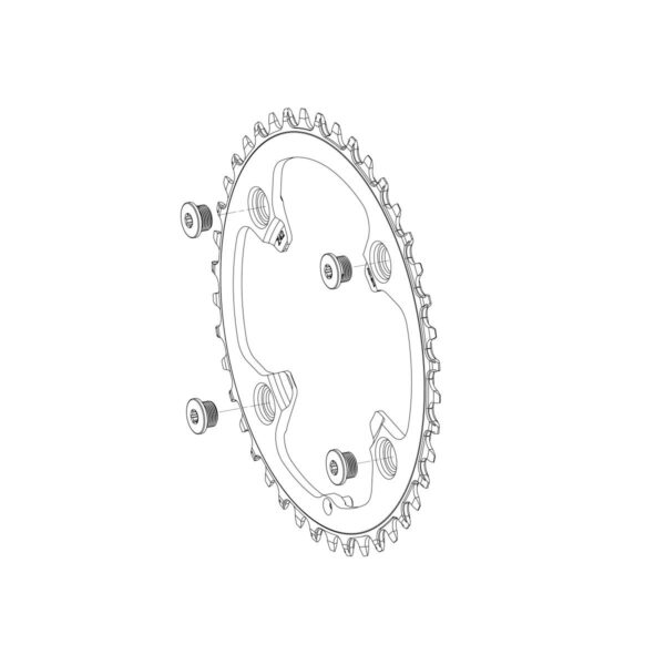 INGRANAGGIO CAMPAGNOLO EKAR 44 D. 13 V.