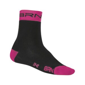 CALZINI BRN NERI/FUCSIA FLUO TG. 39/42