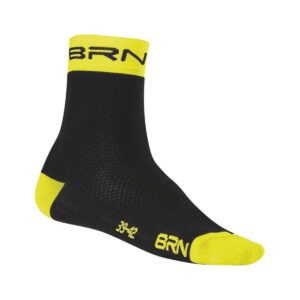CALZINI BRN NERI/GIALLI FLUO TG. 39/42
