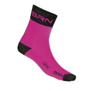 CALZINI BRN FUCSIA FLUO/NERI TG. 39/42