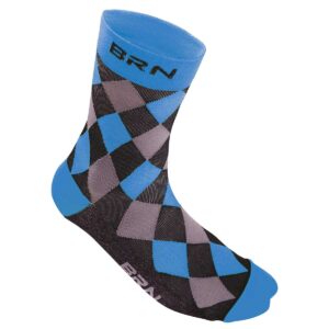 CALZINI BRN A SCACCHI BLU/NERI TG. 39/42