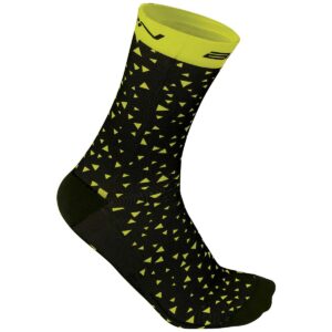CALZINI BRN TRIANGLE NERI/GIALLI FLUO TG. 39/42