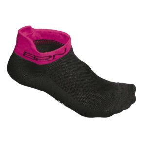 CALZINI BRN SHORT NERI/FUCSIA FLUO TG. 39/42