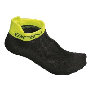 CALZINI BRN SHORT NERI/GIALLI FLUO TG. 39/42