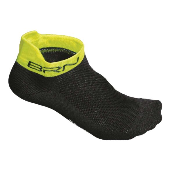 CALZINI BRN SHORT NERI/GIALLI FLUO TG. 39/42