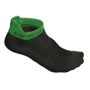 CALZINI BRN SHORT NERI/VERDI FLUO TG. 39/42