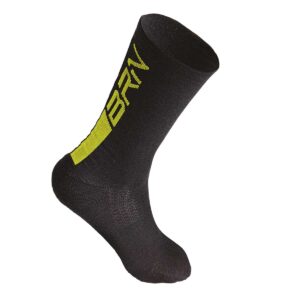 CALZINI BRN MERINOS NERI/GIALLI FLUO TG. 43/46