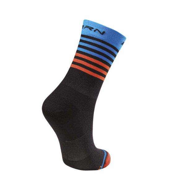 CALZINI BRN STRIPES AZZURRI/ARANCIO TG. 39/42 - immagine 2