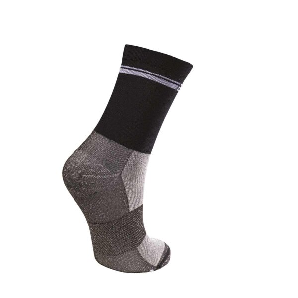 CALZINI BRN SILK NERI/BIANCHI TG. 43/46 - immagine 2