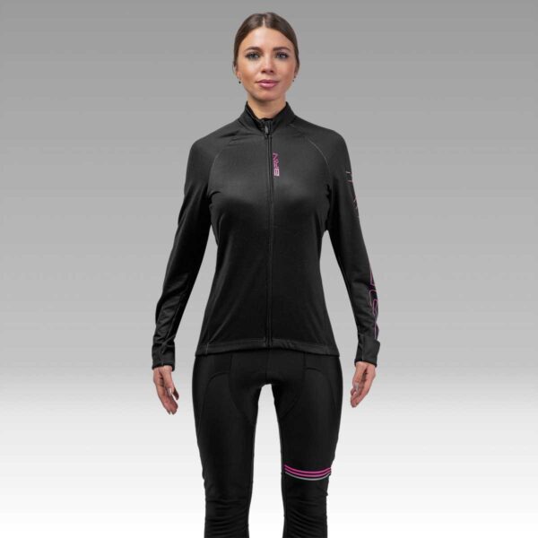 GIUBBINO BRN DONNA INVERNALE NERO/FUCSIA FLUO TG. S - immagine 5