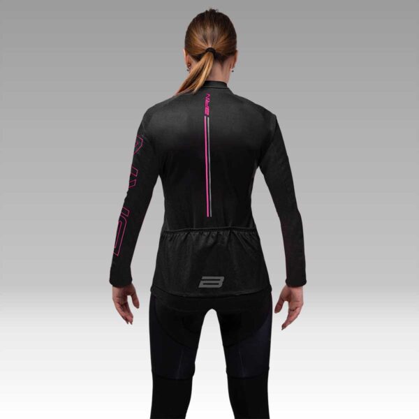GIUBBINO BRN DONNA INVERNALE NERO/FUCSIA FLUO TG. S - immagine 6