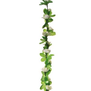 GHIRLANDA BRN CON FIORI BIANCHI