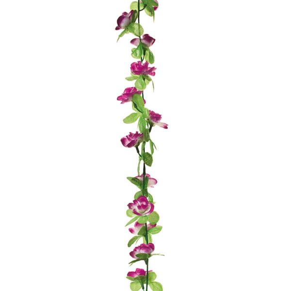 GHIRLANDA BRN CON FIORI ROSA